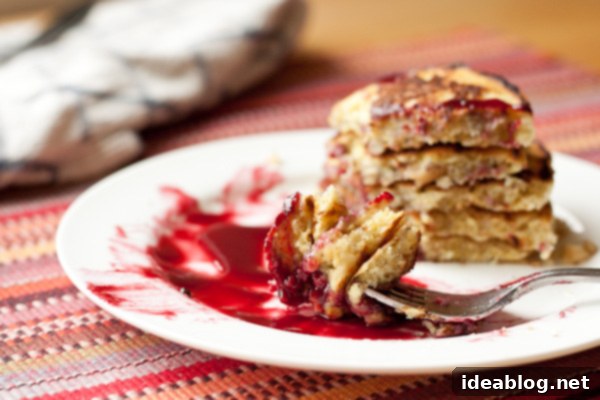 Golden Minis with Blackberry Bliss 4 Close-up of golden brown Silver Dollar Pancakes ready to be flipped