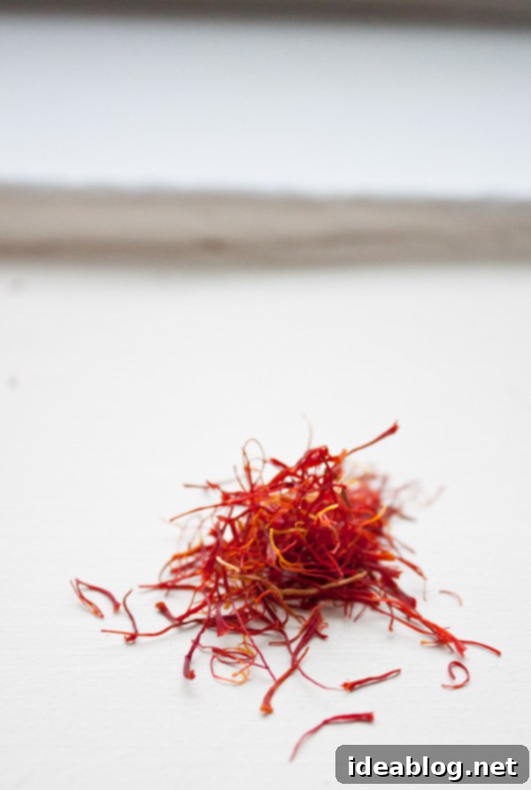 Aromatic Saffron Cardamom Ice Cream 3 Saffron Threads for Ice Cream