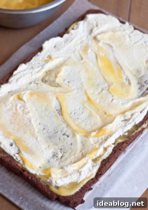 Exotic Chocolate Passion Fruit Roulade 6 Chocolate Passion Fruit Cake Assembly