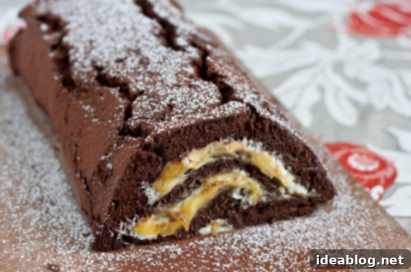 Exotic Chocolate Passion Fruit Roulade 7 Chocolate Passion Fruit Cake