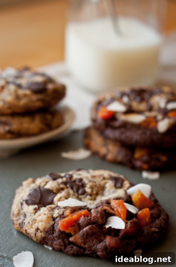 Tropical Bliss Chocolate Chunk Cookies 5 Freshly Baked Tropical Chocolate Chunk Cookies