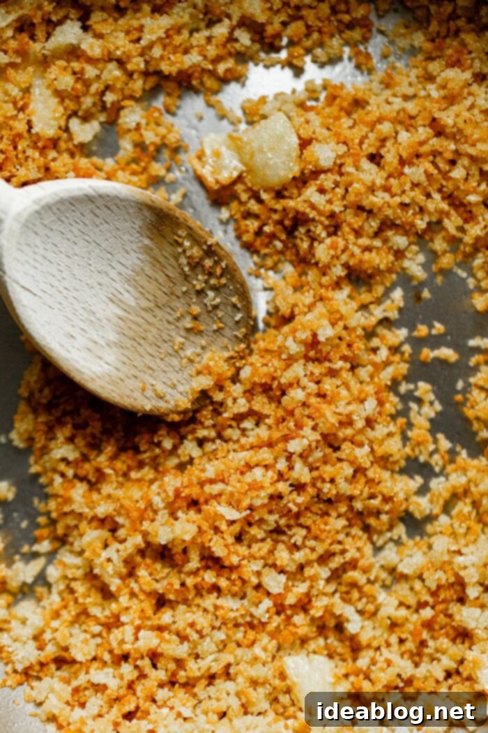 Irresistible Garlic Crunch 8 Crispy Garlic Panko Bread Crumbs ready to be used