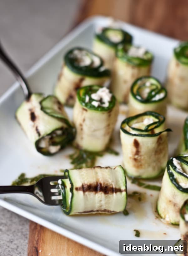 Savor Summer: 16 Irresistible BBQ Sides and Salads 3 Zucchini Roll Ups