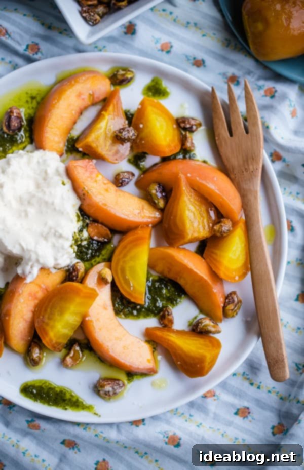 Savor Summer: 16 Irresistible BBQ Sides and Salads 10 Beet Peach and Burrata Salad