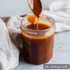 Spirit Infused Caramel Indulgence 9 Salted Bourbon Caramel Sauce in a jar