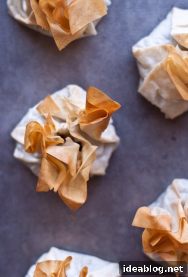 Crispy Feta and Chard Phyllo Pouches 5 Swiss Chard and Feta Phyllo Purses
