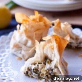 Crispy Feta and Chard Phyllo Pouches 7 Swiss Chard and Feta Phyllo Purses