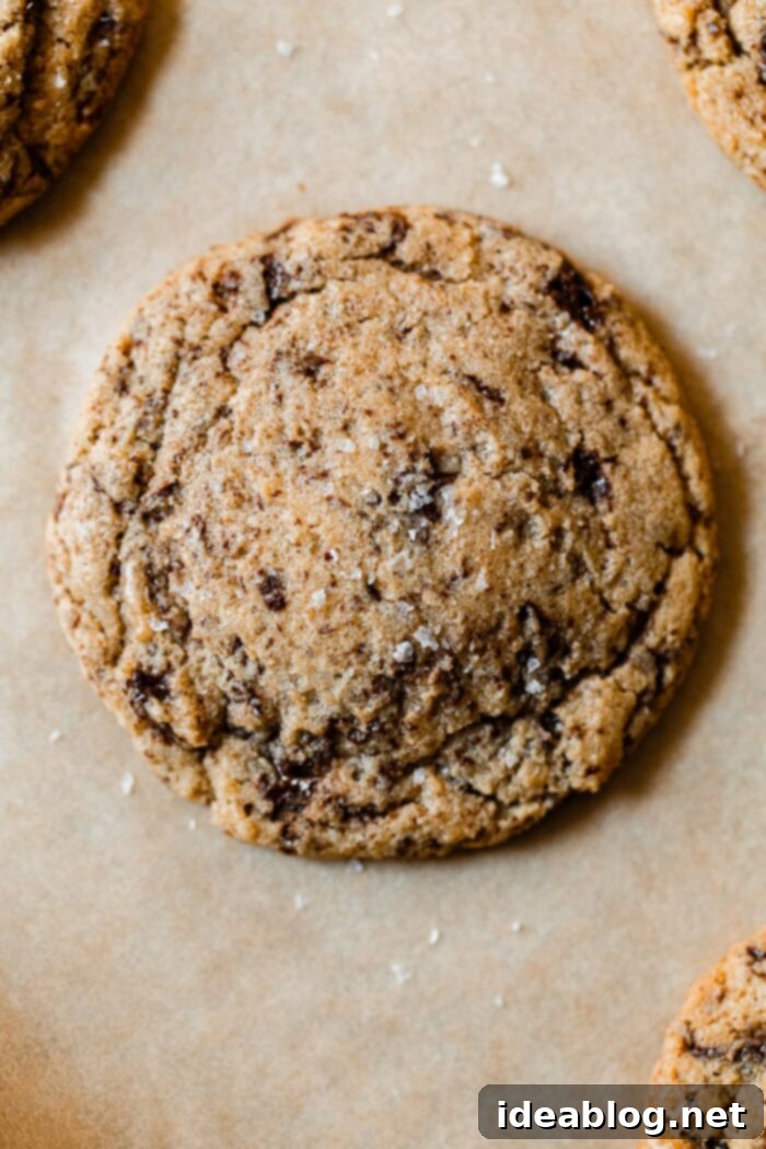 Ultimate Chocolate Chunk Cookies 6 A stack of golden-brown chocolate chunk cookies, perfectly baked and ready to enjoy.