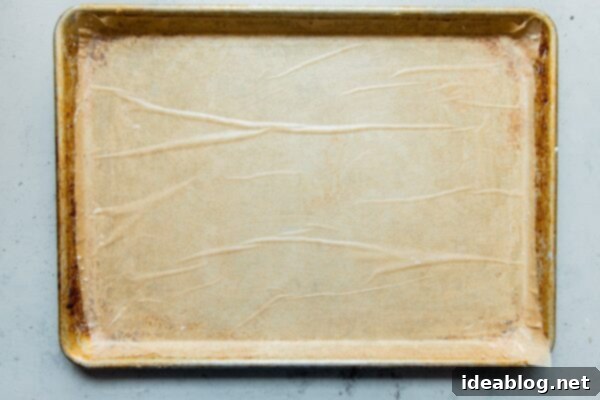 Festive Flag Dessert 16 Parchment Paper Lined Sheet Pan