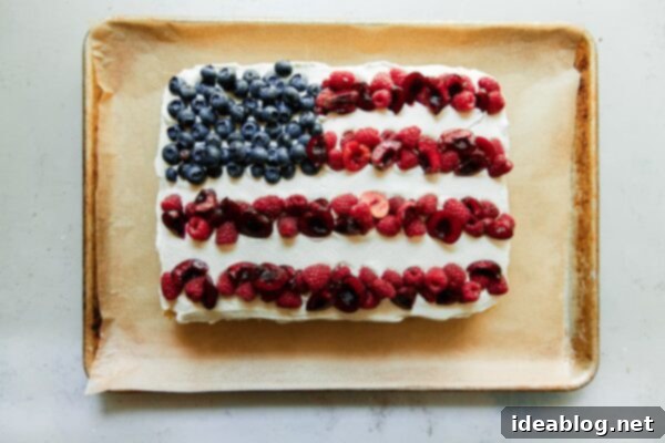 Festive Flag Dessert 22 American Flag Cake