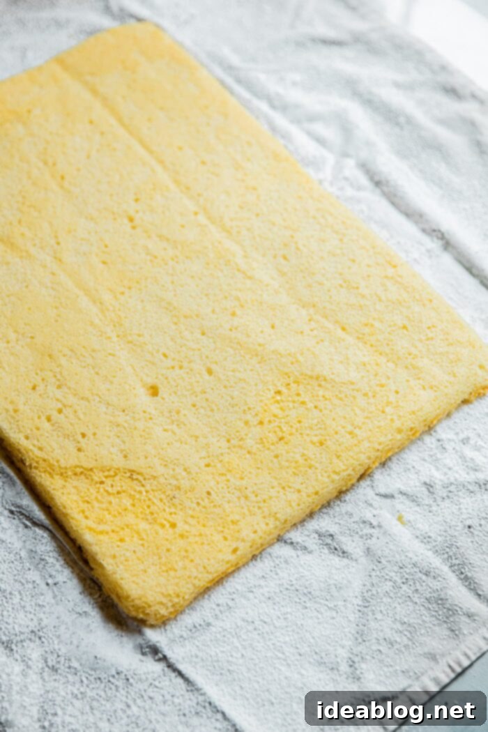 Festive Flag Dessert 4 Perfectly baked golden sponge cake ready for assembly