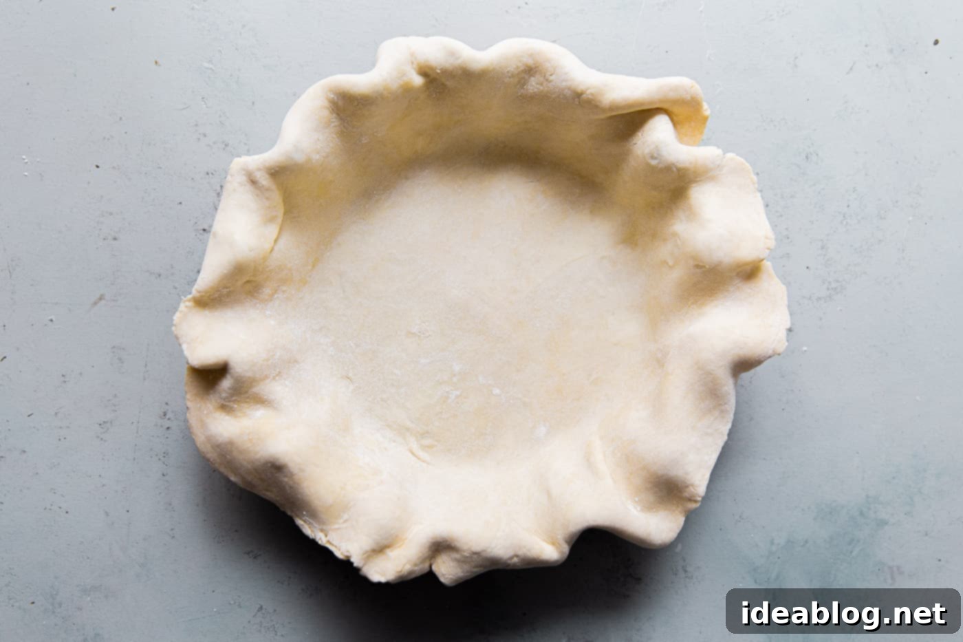 Ultimate Flaky Quiche Pastry 6 Assembling Quiche Crust in Pie Pan