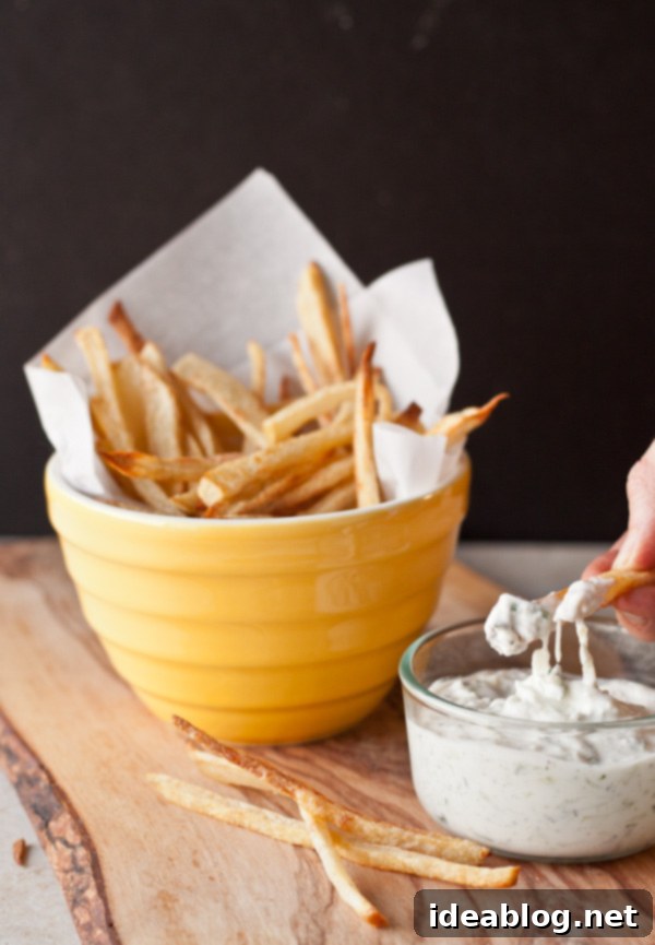 Oven-Baked Spicy Fries with Refreshing Raita 2 Spicy Oven Baked French Fries with Cucumber Raita