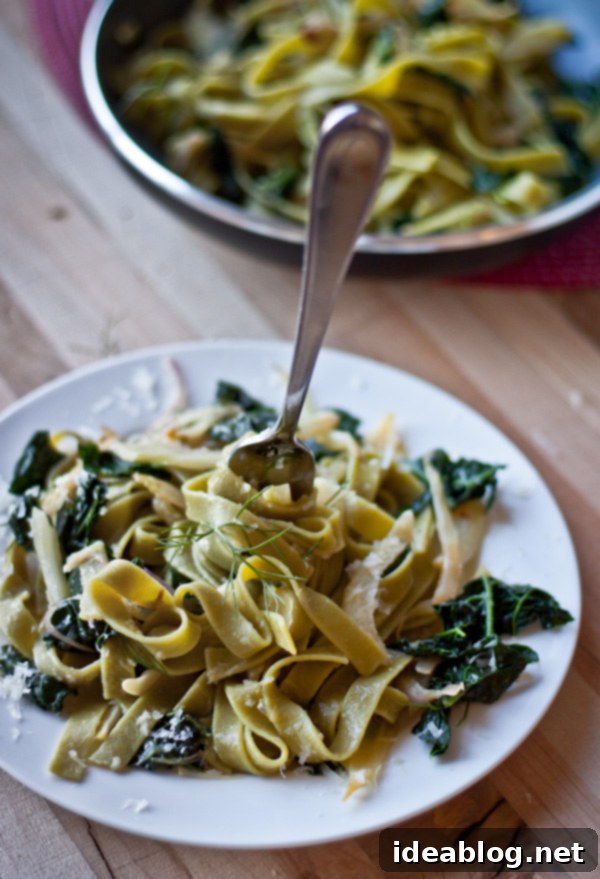 Zesty Lemon Fennel Kale Pasta 7 Fennel Pasta with Kale and Lemon