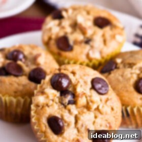 Banana Bliss Muffins 7 Banana Chip Muffins