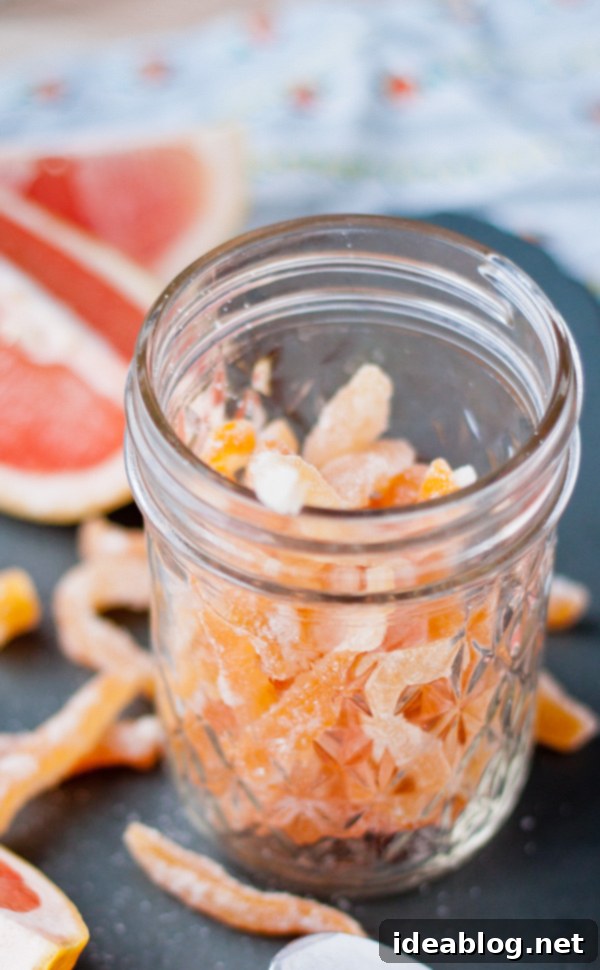 Crystalized Grapefruit Rind 5 Beautifully Candied Grapefruit Zest