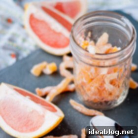 Crystalized Grapefruit Rind 6 Candied Grapefruit Zest