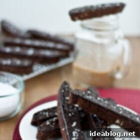Sea Salted Double Chocolate Biscotti 7 Double Chocolate Biscotti with Sea Salt