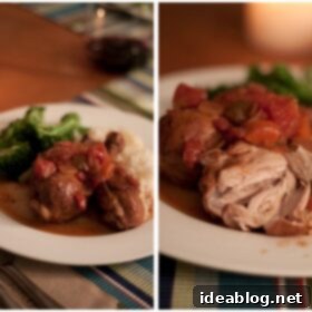 Tender Chicken Braised in Red Wine and Tomato Sauce 6 Red Wine and Tomato Braised Chicken - A Hearty Comfort Food Recipe