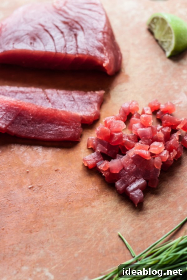 Crispy Nori Ahi Tartare 3 Ahi Tuna Diced
