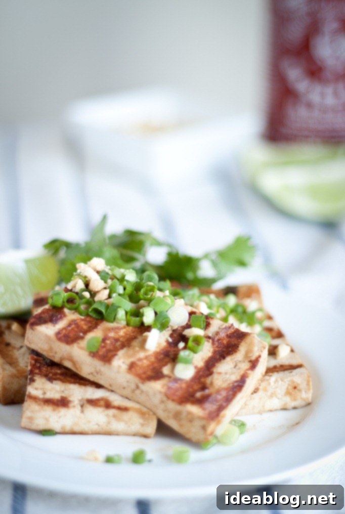 Umami Grilled Tofu Power Bowl 2 Delicious Grilled Asian Tofu Bowls served with rice and vegetables, a perfect healthy and flavorful meal option