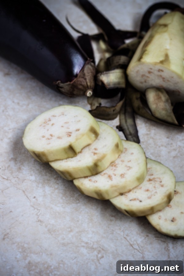 Crispy Eggplant with Creamy Roasted Garlic Yogurt 3 Sliced Eggplant