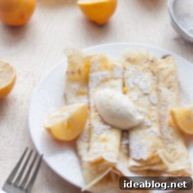 Meyer Lemon Cloud Crepes 7 Crepes with Whipped Meyer Lemon Ricotta