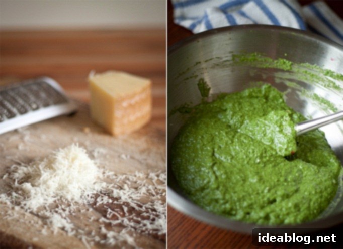 Garden Fresh Arugula Pesto 4 A bowl of freshly made Baby Arugula Pesto