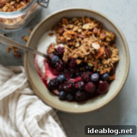 Healthy Granola with Yogurt and Berries